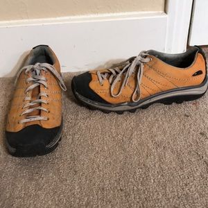 Orange go lite hiking shoes